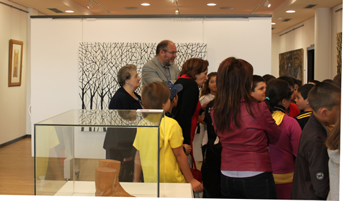 O Alcalde inaugurou a Sala de Exposicións Antón Mouzo na Casa Da Cultura